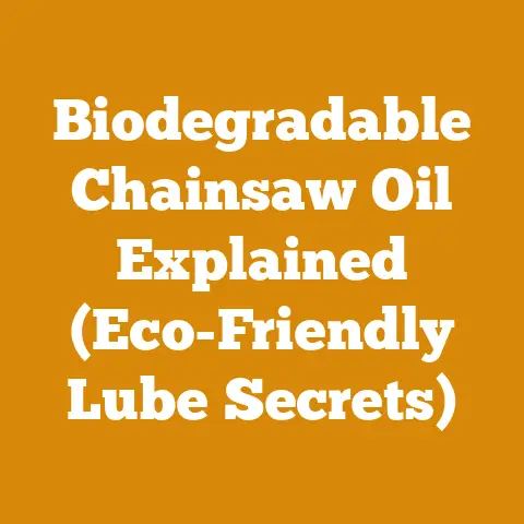 Biodegradable Chainsaw Oil Explained (Eco-Friendly Lube Secrets)