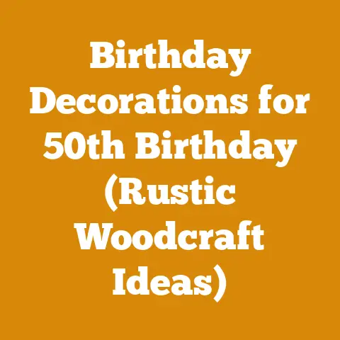 Birthday Decorations for 50th Birthday (Rustic Woodcraft Ideas)