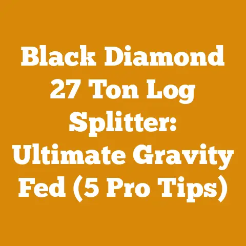 Black Diamond 27 Ton Log Splitter: Ultimate Gravity Fed (5 Pro Tips)