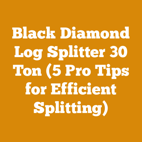Black Diamond Log Splitter 30 Ton (5 Pro Tips for Efficient Splitting)