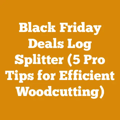 Black Friday Deals Log Splitter (5 Pro Tips for Efficient Woodcutting)