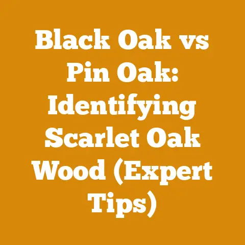 Black Oak vs Pin Oak: Identifying Scarlet Oak Wood (Expert Tips)