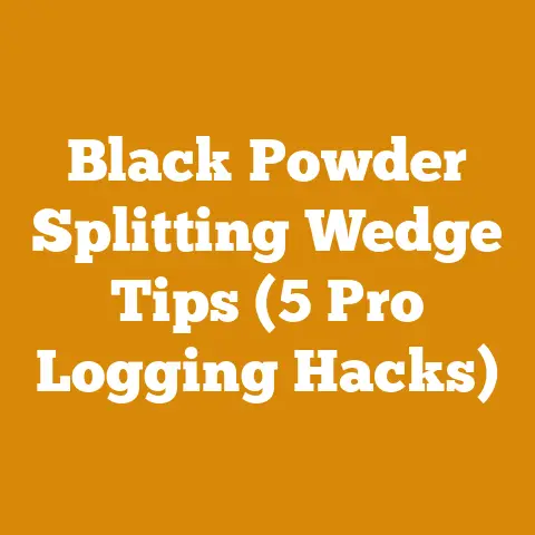 Black Powder Splitting Wedge Tips (5 Pro Logging Hacks)