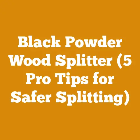 Black Powder Wood Splitter (5 Pro Tips for Safer Splitting)