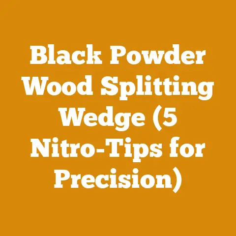 Black Powder Wood Splitting Wedge (5 Nitro-Tips for Precision)