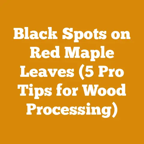 Black Spots on Red Maple Leaves (5 Pro Tips for Wood Processing)