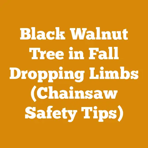 Black Walnut Tree in Fall Dropping Limbs (Chainsaw Safety Tips)