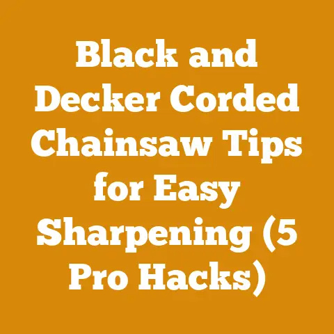 Black and Decker Corded Chainsaw Tips for Easy Sharpening (5 Pro Hacks)
