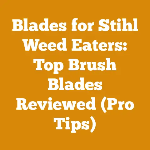 Blades for Stihl Weed Eaters: Top Brush Blades Reviewed (Pro Tips)