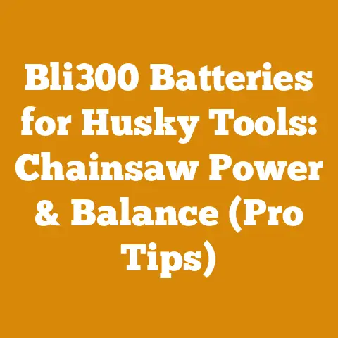 Bli300 Batteries for Husky Tools: Chainsaw Power & Balance (Pro Tips)