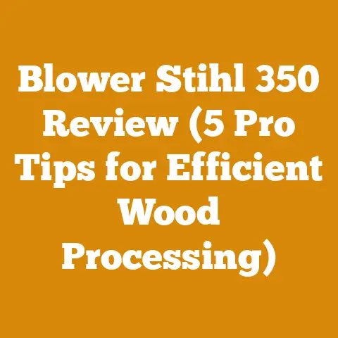 Blower Stihl 350 Review (5 Pro Tips for Efficient Wood Processing)
