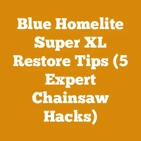 Blue Homelite Super XL Restore Tips (5 Expert Chainsaw Hacks)