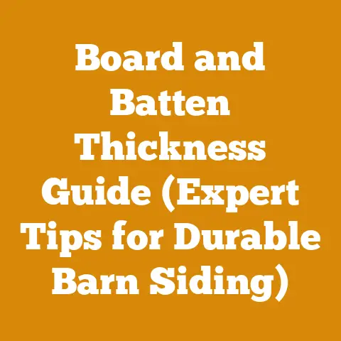Board and Batten Thickness Guide (Expert Tips for Durable Barn Siding)