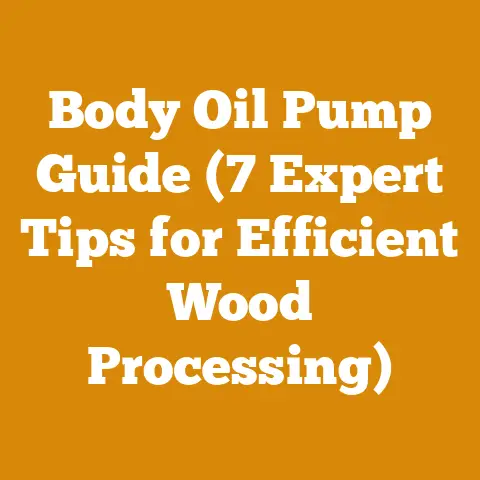 Body Oil Pump Guide (7 Expert Tips for Efficient Wood Processing)