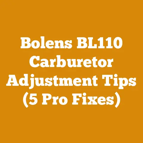 Bolens BL110 Carburetor Adjustment Tips (5 Pro Fixes)