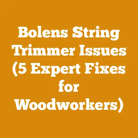 Bolens String Trimmer Issues (5 Expert Fixes for Woodworkers)