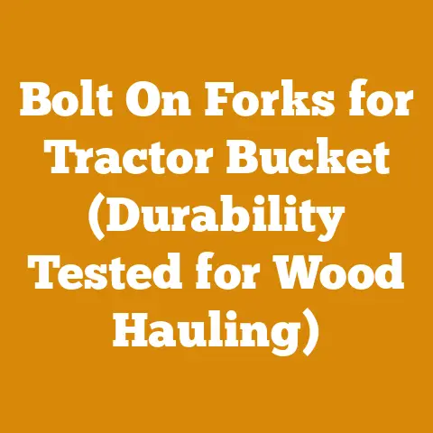 Bolt On Forks for Tractor Bucket (Durability Tested for Wood Hauling)