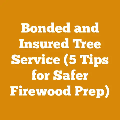 Bonded and Insured Tree Service (5 Tips for Safer Firewood Prep)