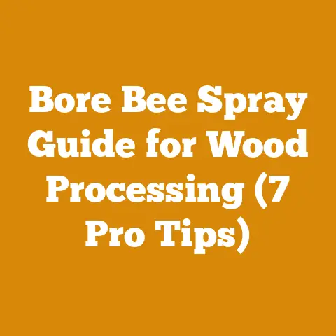 Bore Bee Spray Guide for Wood Processing (7 Pro Tips)