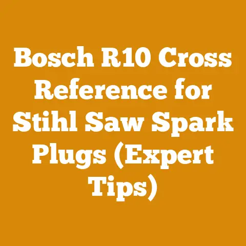 Bosch R10 Cross Reference for Stihl Saw Spark Plugs (Expert Tips)