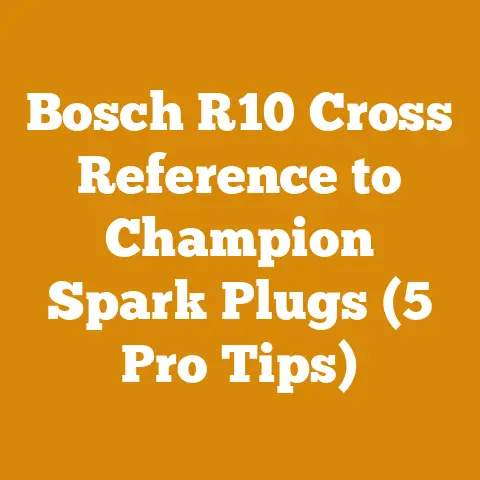 Bosch R10 Cross Reference to Champion Spark Plugs (5 Pro Tips)