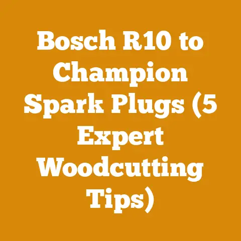 Bosch R10 to Champion Spark Plugs (5 Expert Woodcutting Tips)