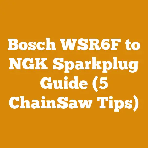 Bosch WSR6F to NGK Sparkplug Guide (5 ChainSaw Tips)