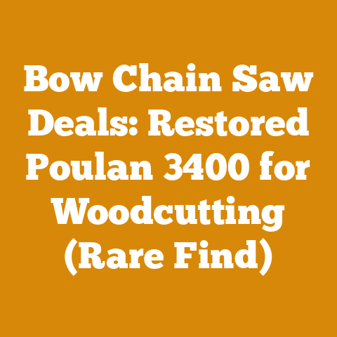 Bow Chain Saw Deals: Restored Poulan 3400 for Woodcutting (Rare Find)