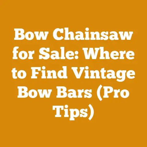 Bow Chainsaw for Sale: Where to Find Vintage Bow Bars (Pro Tips)