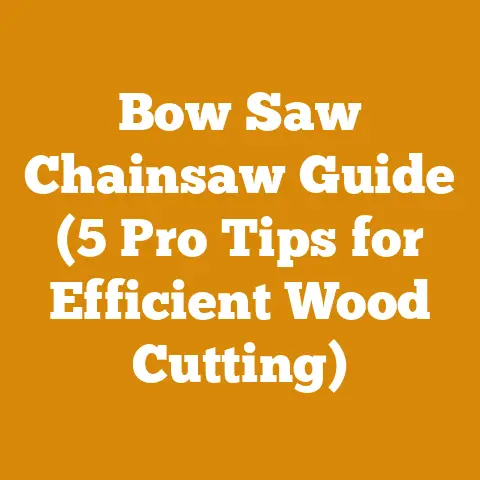 Bow Saw Chainsaw Guide (5 Pro Tips for Efficient Wood Cutting)