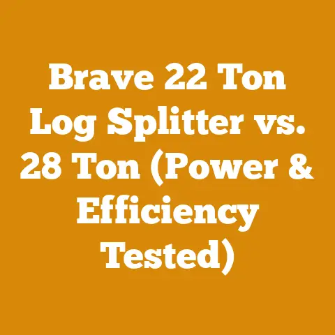 Brave 22 Ton Log Splitter vs. 28 Ton (Power & Efficiency Tested)