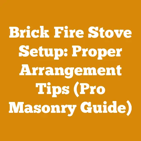 Brick Fire Stove Setup: Proper Arrangement Tips (Pro Masonry Guide)