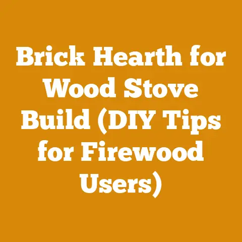 Brick Hearth for Wood Stove Build (DIY Tips for Firewood Users)