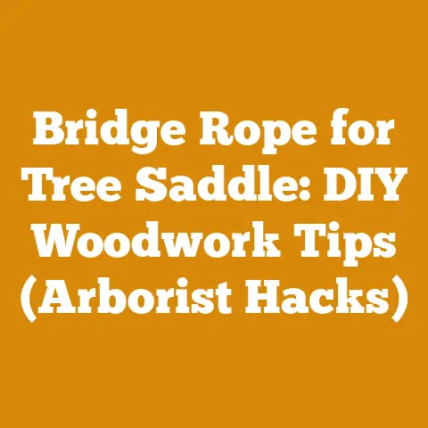 Bridge Rope for Tree Saddle: DIY Woodwork Tips (Arborist Hacks)