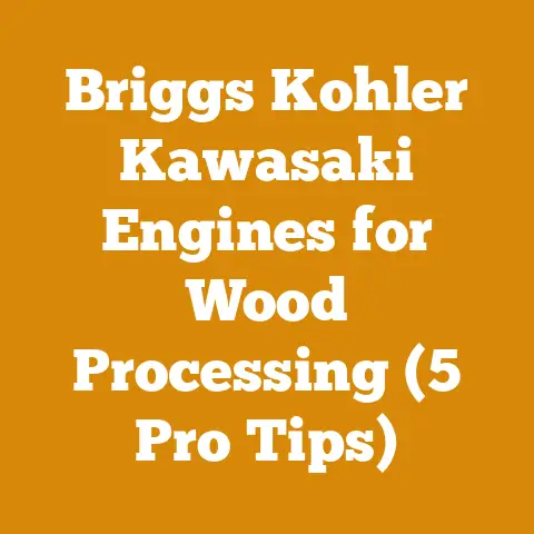 Briggs Kohler Kawasaki Engines for Wood Processing (5 Pro Tips)