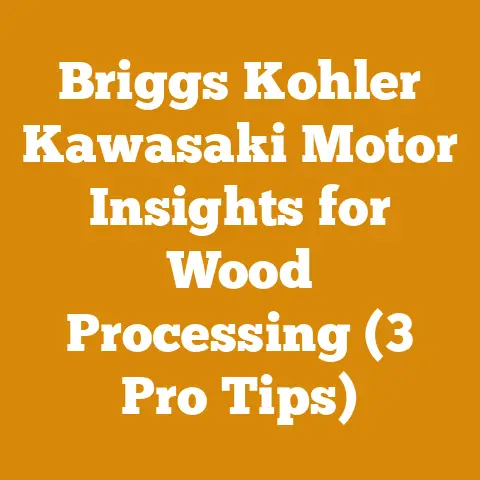 Briggs Kohler Kawasaki Motor Insights for Wood Processing (3 Pro Tips)