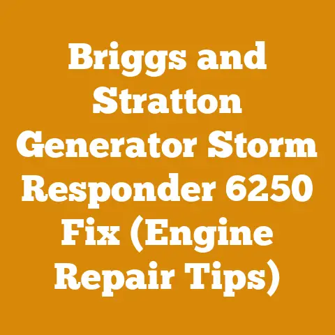 Briggs and Stratton Generator Storm Responder 6250 Fix (Engine Repair Tips)