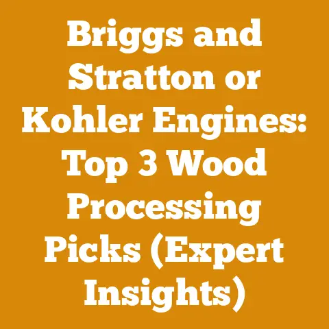 Briggs and Stratton or Kohler Engines: Top 3 Wood Processing Picks (Expert Insights)