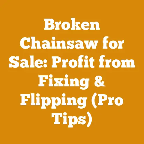 Broken Chainsaw for Sale: Profit from Fixing & Flipping (Pro Tips)