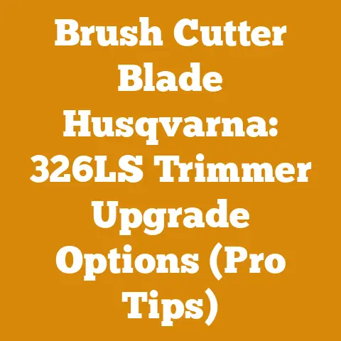 Brush Cutter Blade Husqvarna: 326LS Trimmer Upgrade Options (Pro Tips)
