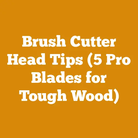 Brush Cutter Head Tips (5 Pro Blades for Tough Wood)