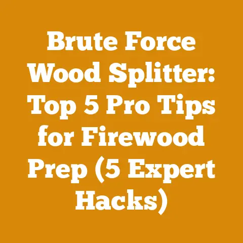 Brute Force Wood Splitter: Top 5 Pro Tips for Firewood Prep (5 Expert Hacks)