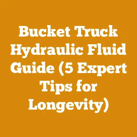 Bucket Truck Hydraulic Fluid Guide (5 Expert Tips for Longevity)