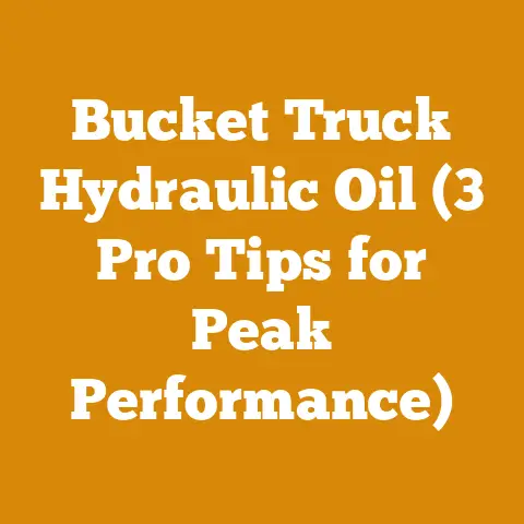 Bucket Truck Hydraulic Oil (3 Pro Tips for Peak Performance)