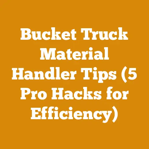 Bucket Truck Material Handler Tips (5 Pro Hacks for Efficiency)