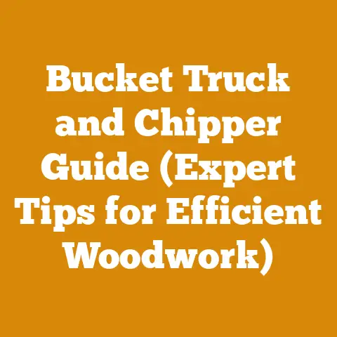 Bucket Truck and Chipper Guide (Expert Tips for Efficient Woodwork)
