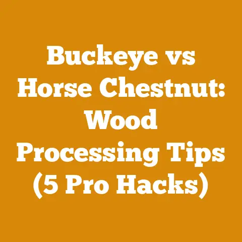 Buckeye vs Horse Chestnut: Wood Processing Tips (5 Pro Hacks)