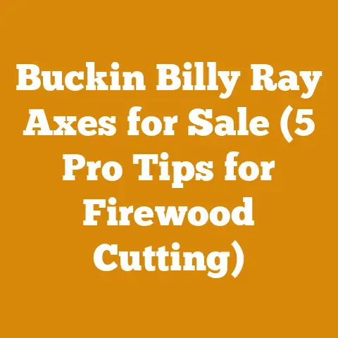 Buckin Billy Ray Axes for Sale (5 Pro Tips for Firewood Cutting)