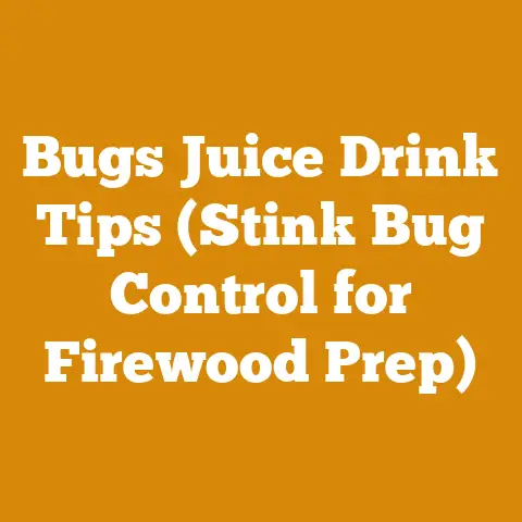 Bugs Juice Drink Tips (Stink Bug Control for Firewood Prep)