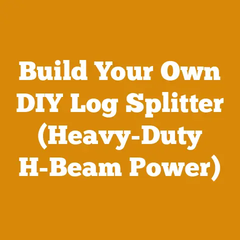 Build Your Own DIY Log Splitter (Heavy-Duty H-Beam Power)